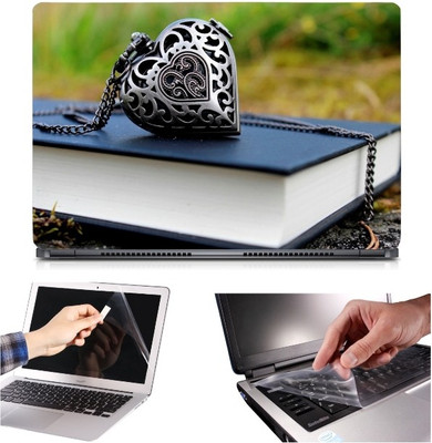 

Skin Yard 3in1 Combo- Heart Locket Laptop Skin with Screen Protector & Keyguard -15.6 Inch Combo Set