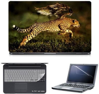 

Skin Yard Jaguaar Cheetah Wings Laptop Skin with Screen Protector & Keyboard Skin -15.6 Inch Combo Set