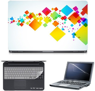 

Skin Yard Digital Parallelogram Rangoli Laptop Skin with Screen Protector & Keyboard Skin -15.6 Inch Combo Set