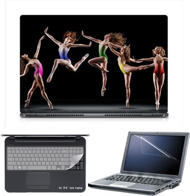 

Skin Yard Sparkle Ballet Dancer Laptop Skin with Screen Protector & Keyboard Skin -15.6 Inch Combo Set