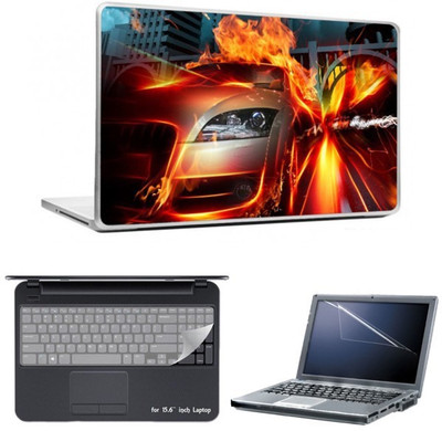 

Skin Yard Car on Fire Laptop Skins with Laptop Screen Guard & Laptop Keyguard -15.6 Inch Combo Set