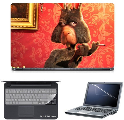 

Skin Yard 3D Rabbit holding Cigar Laptop Skin with Screen Protector & Keyguard -15.6 Inch Combo Set