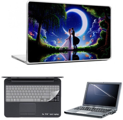 

Skin Yard Fantasy Moon Light Kiss Laptop Skins with Laptop Screen Guard & Laptop Keyguard -15.6 Inch Combo Set