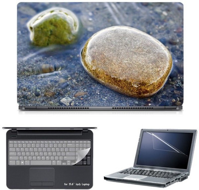 

Skin Yard Water Stone Pebble Stream Laptop Skin with Screen Protector & Keyboard Skin -15.6 Inch Combo Set