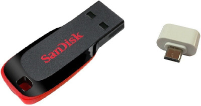 

SanDisk 32GB Cruzer Blade Pen Drive with OTG Adapter Combo Set