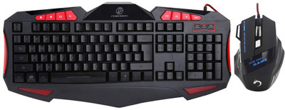 

F2s 7 Adjustable Colorful Backlights USB Gaming Keyboard with Mouse Combo Set