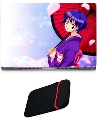 

Skin Yard Wonderland Fairy Laptop Skin/Decal with Reversible Laptop Sleeve - 15.6 Inch Combo Set