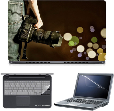 

Skin Yard 3in1 Combo- Camera Laptop Skin with Screen Protector & Keyguard -15.6 Inch Combo Set
