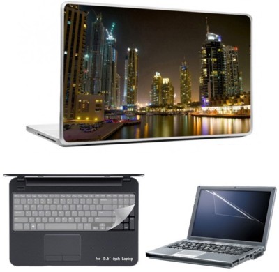 

Skin Yard Dubai Night Laptop Skin With Laptop Screen Guard And Laptop Key Guard -15.6 Inch Combo Set