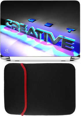 

FineArts Creative Laptop Skin with Reversible Laptop Sleeve Combo Set