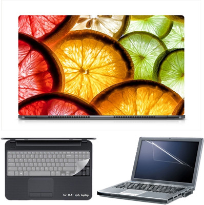 

Skin Yard Colourfl Keyboard Laptop Skin Decal with Keyguard & Screen Protector -15.6 Inch Combo Set