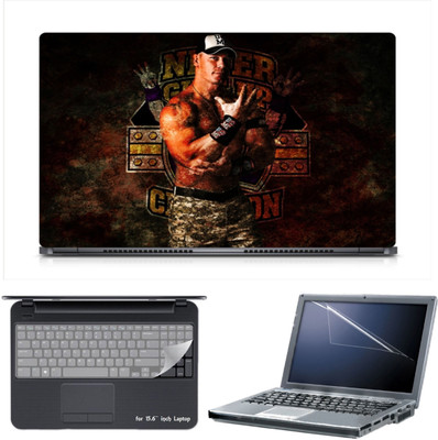 

Skin Yard John Cena Laptop Skin Decal with Keyguard & Screen Protector -15.6 Inch Combo Set
