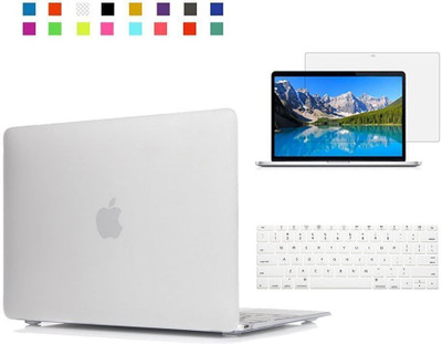 

LUKE Macbook 12-Inch 12" Retina Display Case Laptop Computer Rubberized Hard Shell Case Cover and Keyboard Cover+Anti-dust Plug Combo Set