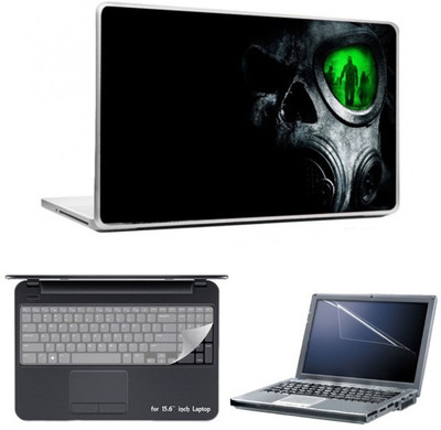 

Skin Yard Horror Mask Laptop Skin With Laptop Screen Guard And Laptop Key Guard -15.6 Inch Combo Set