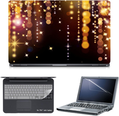

Skin Yard 3in1 Combo- Christmas Decoration Laptop Skin with Screen Protector & Keyguard -15.6 Inch Combo Set