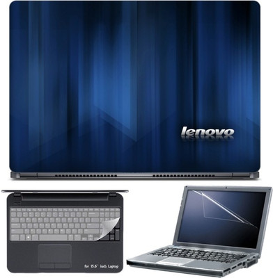 

Skin Yard Blue Abstract Lenovo Laptop Skin with Screen Protector & Keyboard Skin -15.6 Inch Combo Set