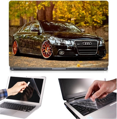 

Skin Yard 3in1 Combo- Audi Car Laptop Skin with Screen Protector & Keyguard -15.6 Inch Combo Set