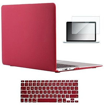 

LUKE Macbook Air 13" 13.3 Inch Hard Plastic Case with Keyboard Cover+ LCD HD Screen Protector +Anti-dust Plug+ Touchpad Protector (A1369 and A1466) Combo Set