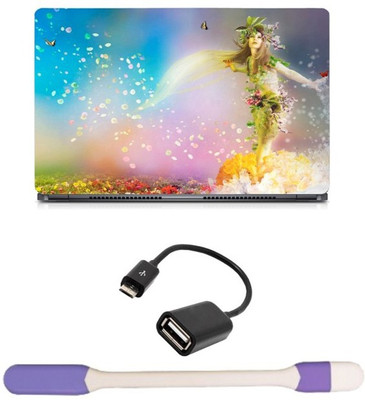 

Skin Yard Spring Soul Scenary Laptop Skin with USB LED Light & OTG Cable - 15.6 Inch Combo Set