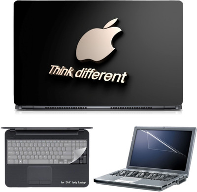 

Skin Yard 3in1 Combo- Think Different Apple Laptop Skin with Screen Protector & Keyguard -15.6 Inch Combo Set