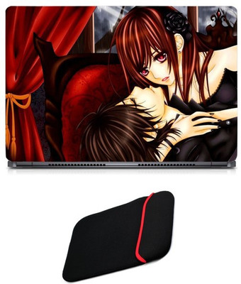 

Skin Yard Vampire Knight Kaname And Yuki Laptop Skin/Decal with Reversible Laptop Sleeve - 14.1 Inch Combo Set
