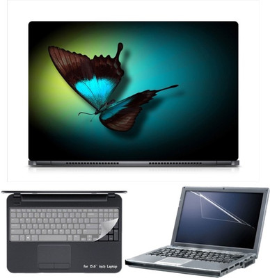 

Skin Yard Sparkle Artistic Butterfly Laptop Skin with Screen Protector & Keyboard Skin -15.6 Inch Combo Set