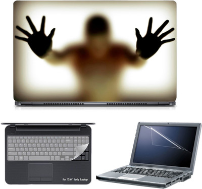 

Skin Yard 3in1 Combo- Anonymous Laptop Skin with Screen Protector & Keyguard -15.6 Inch Combo Set