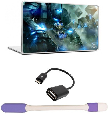

Skin Yard Guild Wars Laptop Skins with USB LED Light & OTG Cable - 15.6 Inch Combo Set