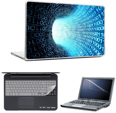 

Skin Yard Binary Tunnel Laptop Skin With Laptop Screen Guard And Laptop Key Guard -15.6 Inch Combo Set