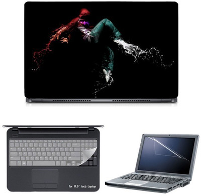 

Skin Yard Hip Hop Dancing Boy Sparkle Laptop Skin with Screen Protector & Keyguard -15.6 Inch Combo Set