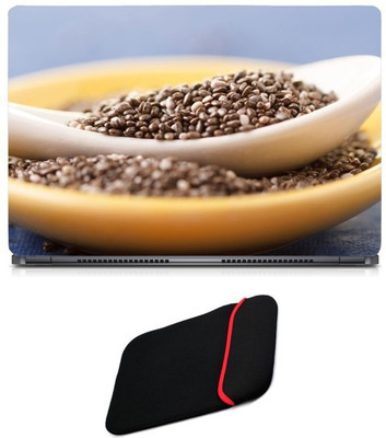 

Skin Yard Coffee Beans Laptop Skin/Decal with Reversible Laptop Sleeve - 14.1 Inch Combo Set