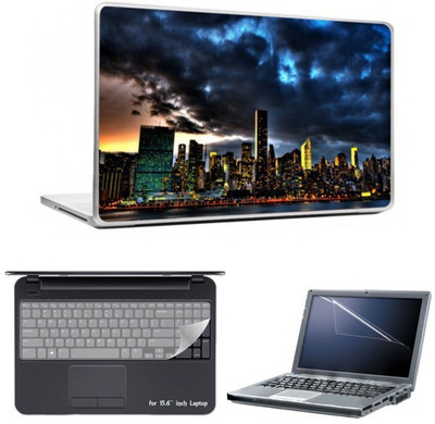 

Skin Yard New York Night City View Laptop Skins with Laptop Screen Guard & Laptop Keyguard -15.6 Inch Combo Set
