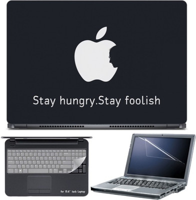 

Skin Yard Apple Stay Hungry Laptop Skin with Screen Protector & Keyboard Skin -15.6 Inch Combo Set