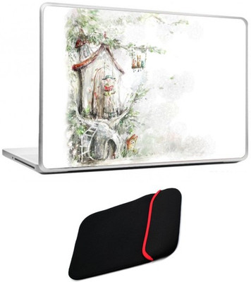 

Skin Yard Cute Fairy Laptop Skin/Decal with Reversible Laptop Sleeve - 14.1 Inch Combo Set