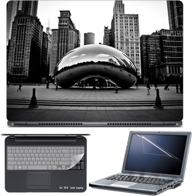 

Skin Yard Chicago Millenium Park Laptop Skin with Screen Protector & Keyboard Skin -15.6 Inch Combo Set