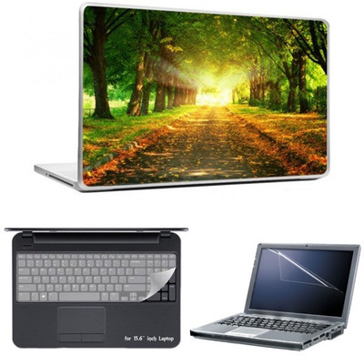

Skin Yard Autumn Park Laptop Skin With Laptop Screen Guard And Laptop Key Guard -15.6 Inch Combo Set