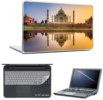 

Skin Yard Tajmahal Reflection on River Laptop Skins with Laptop Screen Guard & Laptop Keyguard -15.6 Inch Combo Set