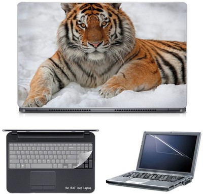 

Skin Yard Snow Tiger Laptop Skin with Screen Protector & Keyboard Skin -15.6 Inch Combo Set