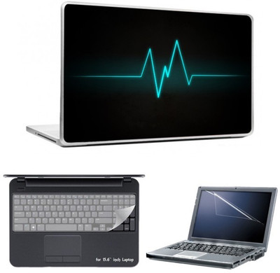 

Skin Yard Blue Ray Stream Laptop Skins with Laptop Screen Guard & Laptop Keyguard -15.6 Inch Combo Set