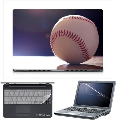 

Skin Yard Sparkle Baseball Laptop Skin with Screen Protector & Keyboard Skin -15.6 Inch Combo Set