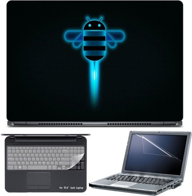 

Skin Yard Android Honey Comb Laptop Skin with Screen Protector & Keyboard Skin -15.6 Inch Combo Set