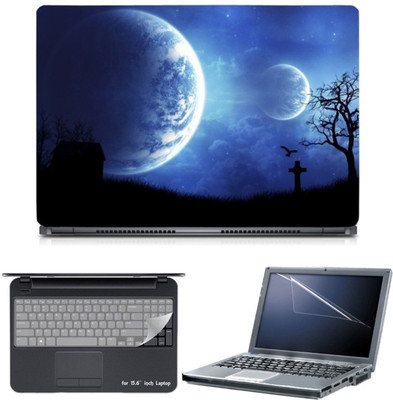 

Skin Yard Digital Space Planets Graves Laptop Skin with Screen Protector & Keyboard Skin -15.6 Inch Combo Set