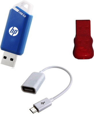 

HP 16 GB USB 3..0 Pendrive with OTG Cable and Card Reader Combo Set