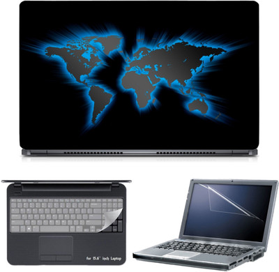 

Skin Yard 3in1 Combo- Glowing World Laptop Skin with Screen Protector & Keyguard -15.6 Inch Combo Set