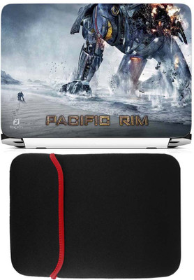 

FineArts Pacific Rim Laptop Skin with Reversible Laptop Sleeve Combo Set