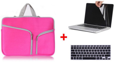 

LUKE Zipper Briefcase Soft Neoprene Handbag Sleeve Bag Cover Case for MACBOOK PRO 13.3 inch With Free LCD Clear Screen Protector Film Guard + Keyboard Protector Combo Set