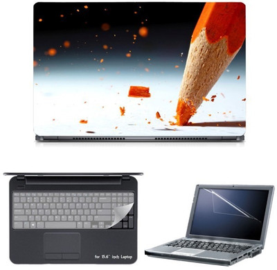 

Skin Yard Colour Pencil Point Break Sparkle Laptop Skin with Screen Protector & Keyguard -15.6 Inch Combo Set