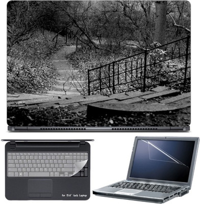 

Skin Yard Black Photography of Tree Laptop Skin with Screen Protector & Keyboard Skin -15.6 Inch Combo Set