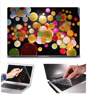 

Skin Yard 3D Sweet Candy Laptop Skin Decal with Keyguard & Screen Protector -15.6 Inch Combo Set