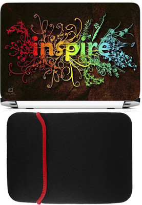 

FineArts Inspire Laptop Skin with Reversible Laptop Sleeve Combo Set